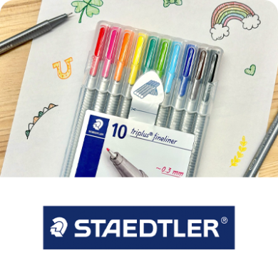 caixa de fineliner coloridas da staedtler 